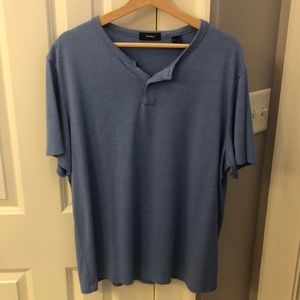 Theory Men's XXL light blue polo